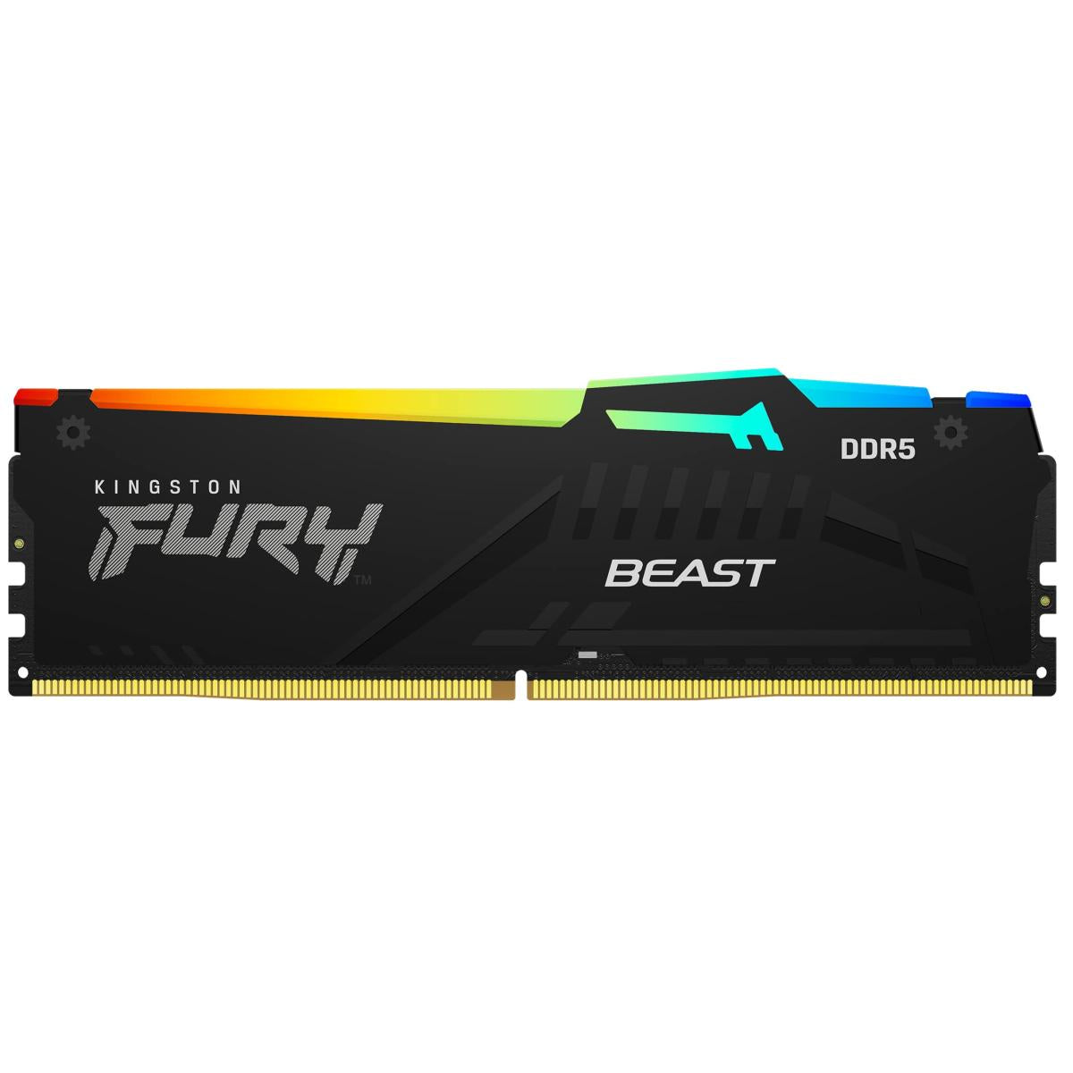Kingston Fury Beast Rgb 32gb (1 X 32gb) 6000mhz Ddr5 Desktop Memory Infrared Sync Technology Black