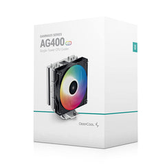 Deepcool Ag400 Bk Argb Single Tower 120mm Cpu Cooler