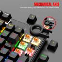 S-505 Wired Esports Keyboard, Esports Keyboard, Rainbow LED Wired Backlit Mechanical Switch Keyboard AR/EN