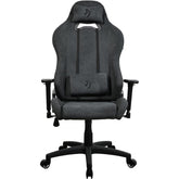 Arozzi Torretta Soft Fabric (2023) Soft Pleasant & Durable Ergonomic Design 3D Armrest 2 Adjustable Height Supportive Pillows & Adjustable Height - Dark Grey