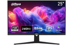 DAHUA LM25-E241B 25” IPS Full HD up to 240Hz 0.5 ms HDR 10 Ultra-Thin 99% sRGB 350nits Adaptive Sync w/ Display Port & HDMI Interface , Black