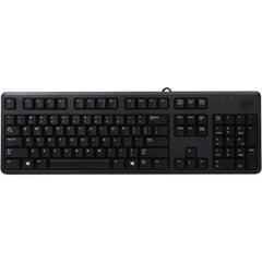 Dell Kb212 Usb Quiet Key Wired Keyboard For Windows, Plug And Play, Full Size, Compatible With Pc, Laptop Arabic / English Layout Black