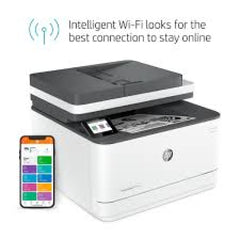 HP LaserJet Pro MFP 3103fdw Mono Laser Multifunction 4-In-One Printer Print, copy, scan, fax USB , Network , Wireless, Duplex & Auto Feeder Speed Up to 35 black - White