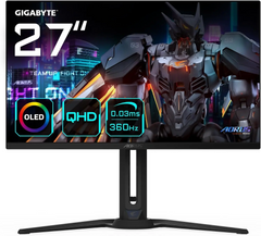 GIGABYTE AORUS FO27Q3 27" QD-OLED QHD 2K 360Hz 0.03ms Tactical Switch Night Visio Gaming Monitorn