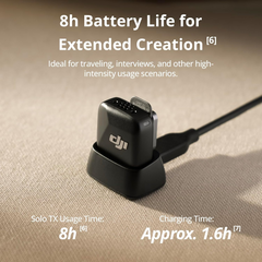 DJI Mic Mini Transmitter Ultralight Wireless Lavalier Microphone for DJI Action 5 Pro/Osmo Pocket 3 Infinity Black