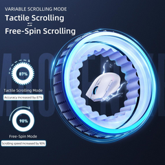 Machenike L8 Pro Gaming Mouse β White PAW3395 Sensor Wired 8K / Wireless 2K / Bluetooth 5.1 Ultra-Precise