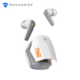 Machenike TH60 TWS Wireless Earphones – Bluetooth 5.4 4-Mic ENC Noise Cancelling Dual Sound Effects (Gaming/Music) Fast Charging 7+ Hours Battery Life