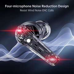 Machenike TH60 TWS Wireless Earphones β Bluetooth 5.4 4-Mic ENC Noise Cancelling Dual Sound Effects (Gaming/Music) Fast Charging 7+ Hours Battery Life