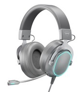 Machenike GX30 E-SPORTS Professional Wired Gaming Headset – 7.1 Surround Sound LED Lighting USB Connection Gray