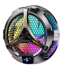 Magnetic Universal Tablet Cooler with Temperature Display for iPad Cooling Fan RGB Lighting 18W for IPad/Surface Pro/Samsung Tab