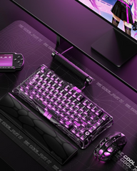 GravaStar Mercury V75 Lite 75% Hall Effect Magnetic switch Gaming Keyboard - Transparent Black