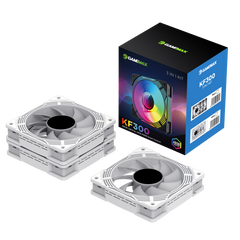 GameMax KF300 120mm Fan 3in1 Kit - White