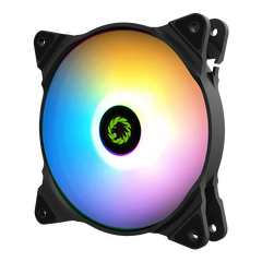 Gamemax FN-12RAINBOW-C2 ARGB 120mm 1100RPM Case Fan - Black