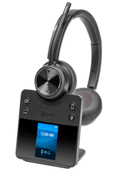 HP Poly Savi 7420 DECT Wireless On-Ear Active Noise Cancelling Headset with Stand