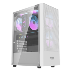 Darkflash A290 ATX with 3 FANS PC Case - White
