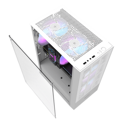 Darkflash A290 ATX with 3 FANS PC Case - White
