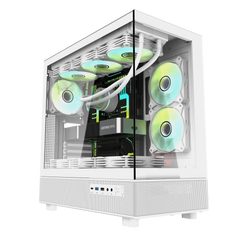 Darkflash DPX90 ATX with 3 FANS PC Case - White
