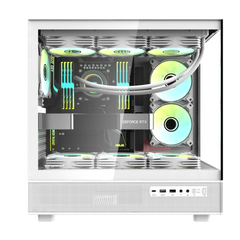 Darkflash DPX90 ATX with 3 FANS PC Case - White