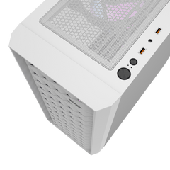 Darkflash DK351 ATX with 4 FANS PC Case - White
