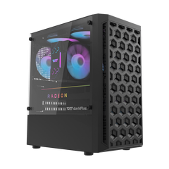 Darkflash DK300M M-ATX with 3 FANS PC Case - Black