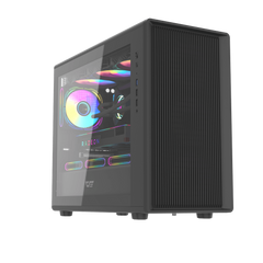 Darkflash DB460M M-ATX with 3 FANS PC Case - Black