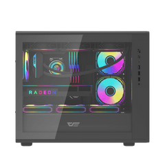 Darkflash DB460M M-ATX with 3 FANS PC Case - Black