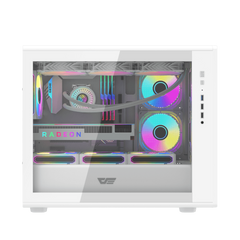 Darkflash DB460M M-ATX with 3 FANS PC Case - White