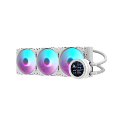 Darkflash DN360S 2.1" IPS Display Screen 3-Srage Motor Water Pump AIO 360mm RGB Liquid Cooler - White