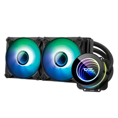 Darkflash Twister DX240 V2 240mm AIO ARGB Liquid CPU Cooler - Black
