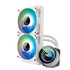 Darkflash Twister DX240 V2 240mm AIO ARGB Liquid CPU Cooler - White