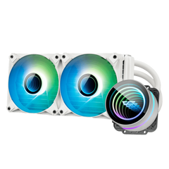 Darkflash Twister DX240 V2 240mm AIO ARGB Liquid CPU Cooler - White