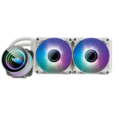 Darkflash Twister DX240 V2 240mm AIO ARGB Liquid CPU Cooler - White