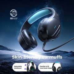 Joyroom JR-HG2 Wired Gaming Headaset - Black