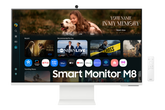 Samsung M8 2025 (FM801) Smart AI 32" 4K UHD Tizen™ OS Flat Business Monitor VA 60Hz 4ms HDR10+ 10Bit Samsung Vision AI, USB Type-C w/ Cam, Adaptive Sound Pro Speakers & Ergonomic Stand - White