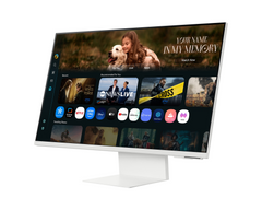 Samsung M8 2025 (FM801) Smart AI 32" 4K UHD Tizen™ OS Flat Business Monitor VA 60Hz 4ms HDR10+ 10Bit Samsung Vision AI, USB Type-C w/ Cam, Adaptive Sound Pro Speakers & Ergonomic Stand - White
