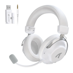 Attack Shark L50 Tri-Mode Wireless Gaming Headset – Bluetooth 5.3, White