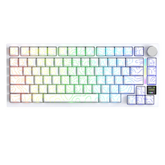 ATTACK SHARK X820Ultra Tri-mode Gasket Shark Switch Mechanical Keyboard - White Contour