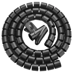 UGREEN LP121 Cable Protection Tube Sleeve – 25mm Diameter, Black - 3M