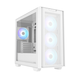 ASUS A21 PLUS microATX Support for hidden-connector ARGB fans GAMING CASE - White