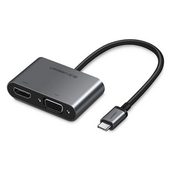 UGREEN USB-C to HDMI + VGA Adapter with PD (Space Gray)