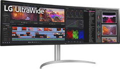 LG 49WQ95C-W 49 Inch Curved Ultra Wide™ DQHD 1440P Nano IPS 144Hz HDR 400 with G-SYNC® Compatible Monitor