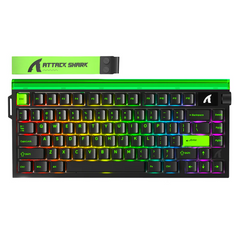 ATTACK SHARK R85 HE WIRD MAGNETIC SWITCH KEYBOARD BLACK GREEN