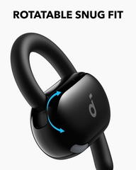 Anker Soundcore V20i Open-Ear Headphones, Adjustable Ear Hooks - Black