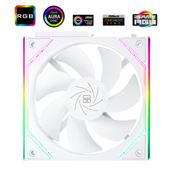 Thermalright TL-M12QR 120mm Reverse Airflow ARGB Fans – 3 Pack, White