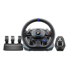 FlashFire F127 Monaco Racing Wheel with Gearbox & Pedals – for PC, PS4, PS5