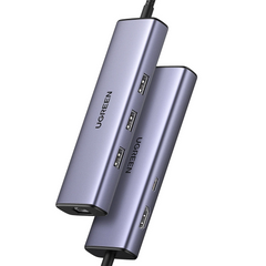 UGREEN 6 IN 1 USB-C to 3*USB 3.0 A + HDMI 4K@30Hz + RJ45 Gigabit + PD Multifunction Adapter