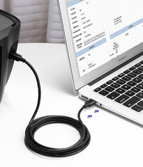 UGREEN US135 USB 2.0 AM to BM Print Cable 1.5m (Black)