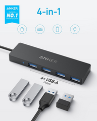 Anker USB-C Data Hub (4-in-1 5Gbps) - Black