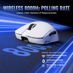 ATTACK SHARK X8 SE Wireless Gaming Mouse - White