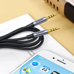 UGREEN 3.5mm Male to Male 4-Pole Microphone Audio Cable 1m (Blue aluminum shell + Braid)